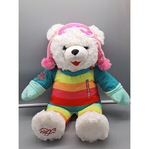 Holiday Time Snowflake Teddy, White Teddy Bear Plush for girls, 2023, 18", Used